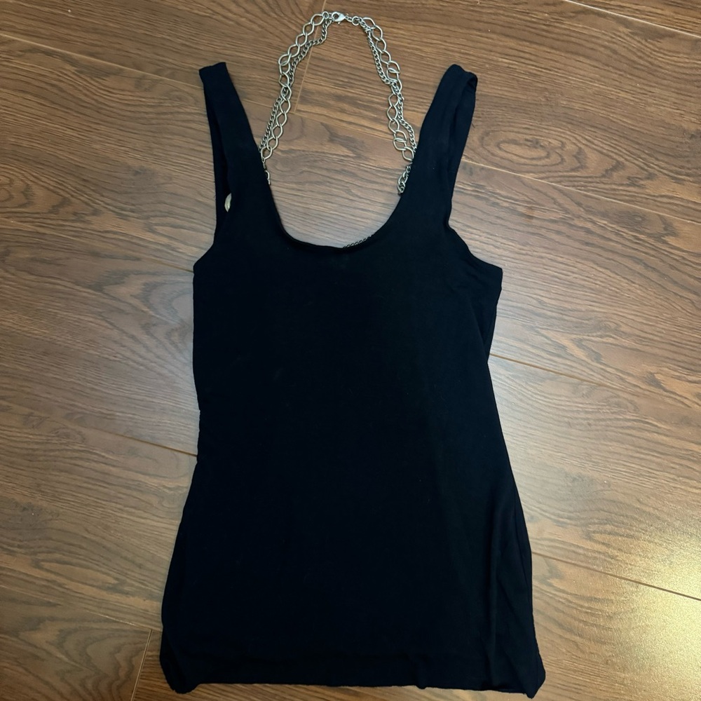 Bailey 44 Black Chain Tank Top Size Medium - Picture 5 of 10